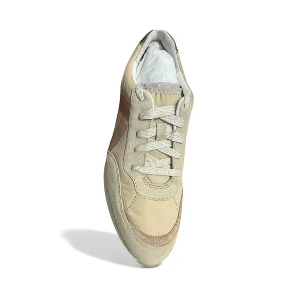 Munro Womens Khaki Gold Womens Suede Lace Up Low Top Sneakers Sz 7.5 M New - Picture 2 of 9